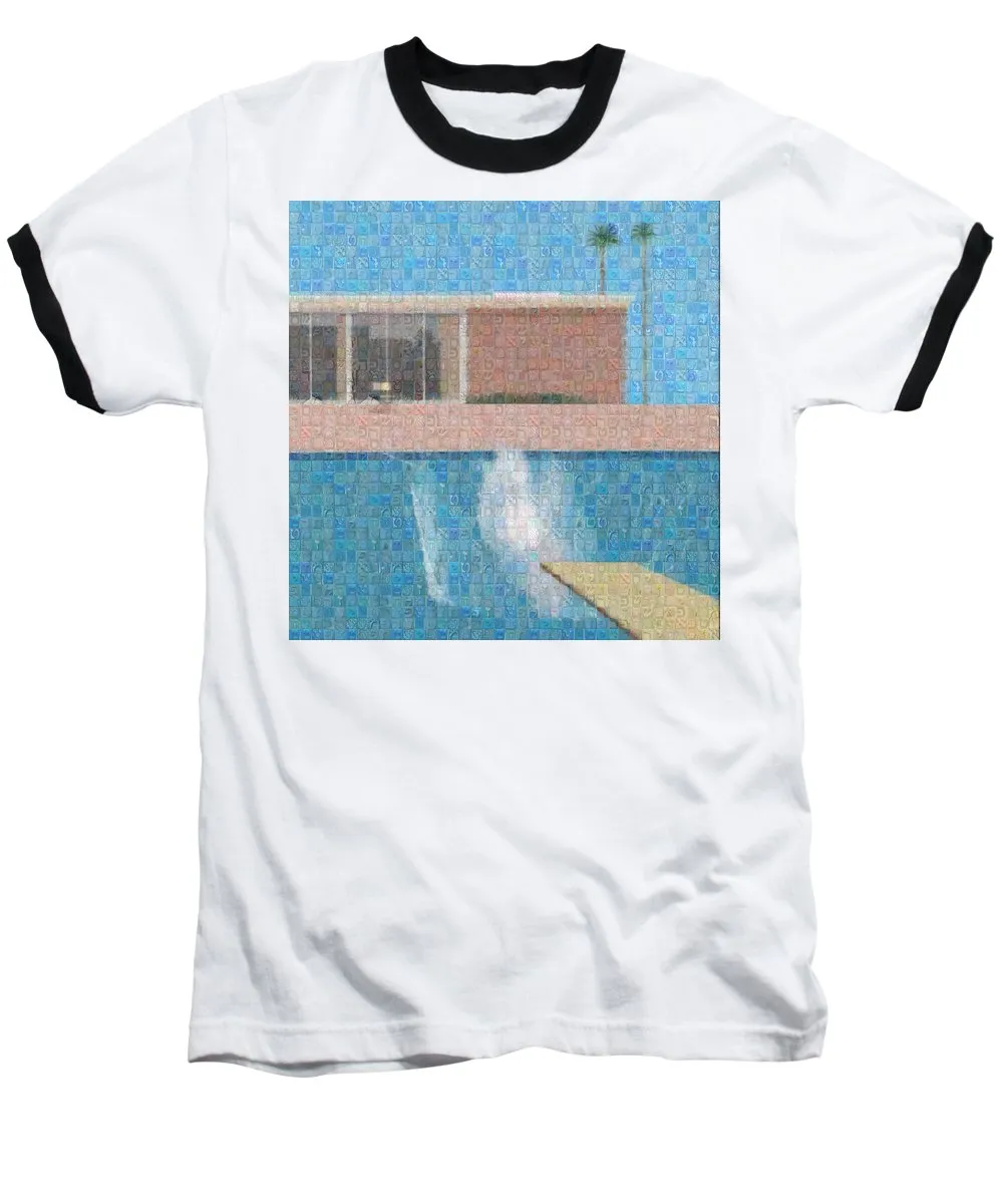 Tribute to Hockney - Baseball T-Shirt