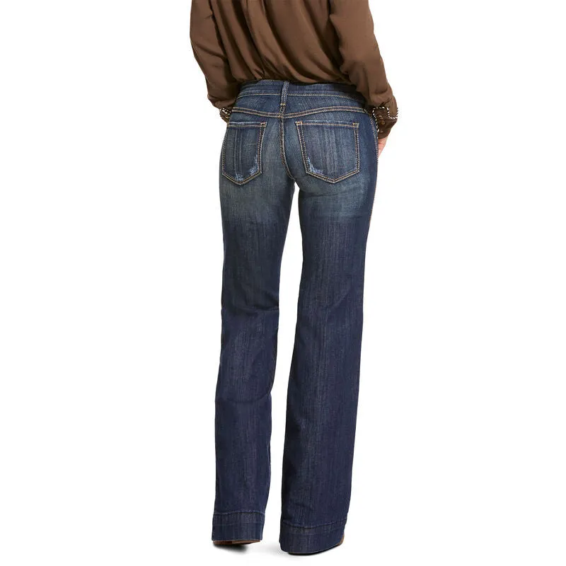 Trouser Mid Rise Stretch Lucy Wide Leg Jean