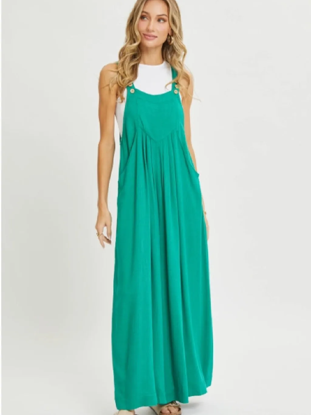 Wide Leg Jade Jumpsuit
