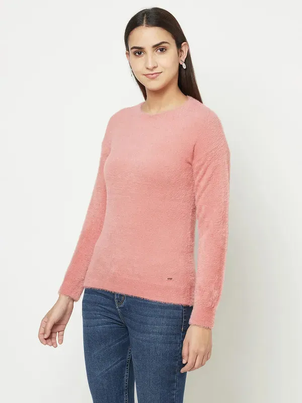 Women Raspberry Sweaters