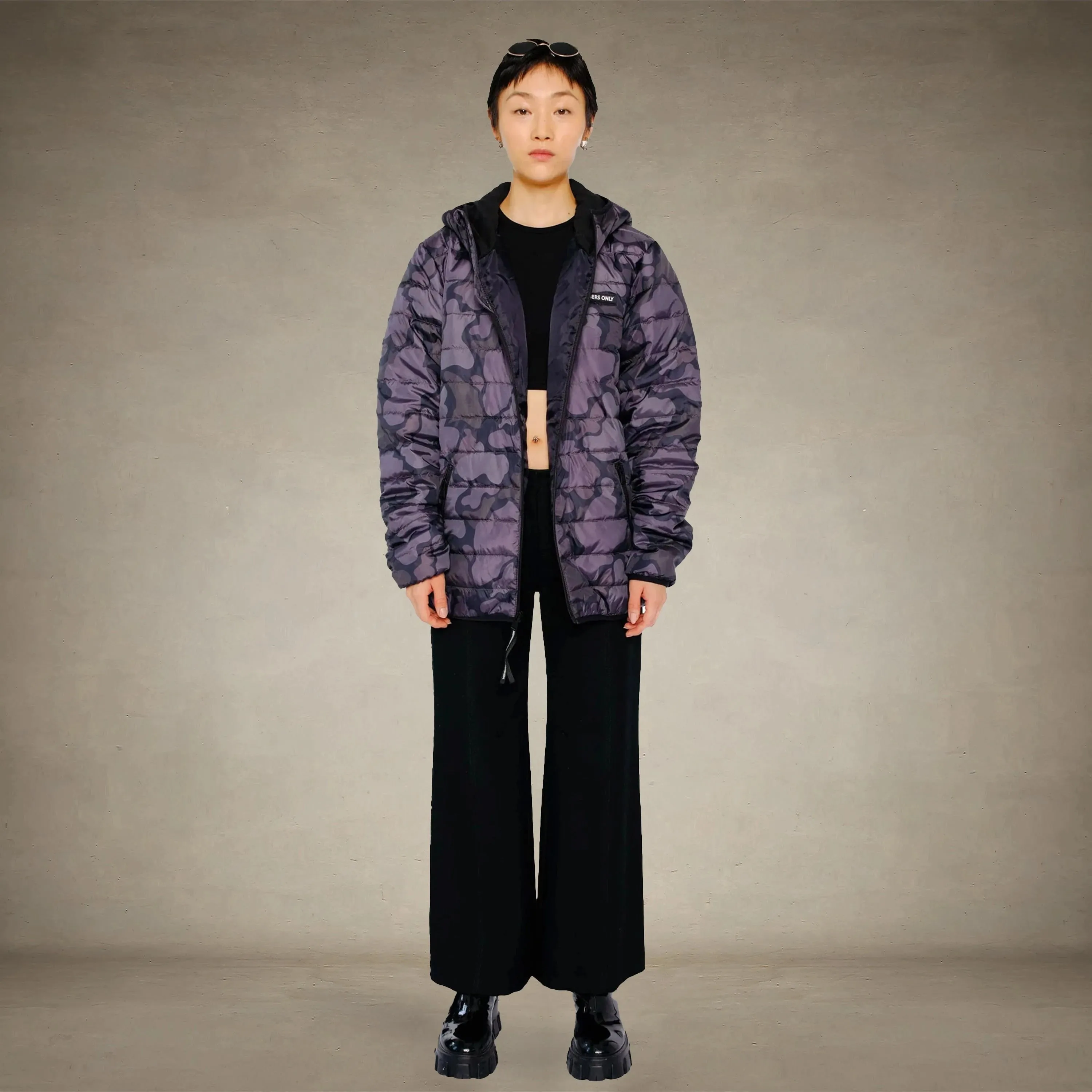 Women's Solid Packable Oversized Jacket  - FINAL SALE